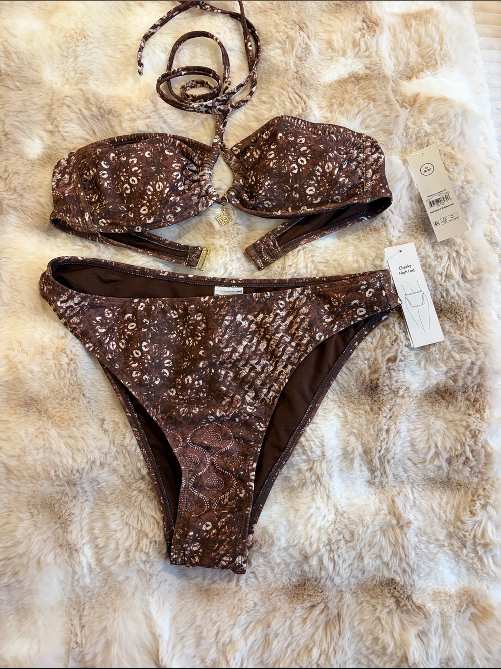 Bikini Bundle size medium new with tags no boundaries brown and orange - Picture 7 of 11